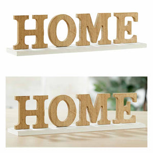 Schriftzug "HOME" aus Holz 30 cm