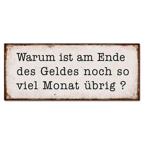 Metallschild Sprüche