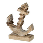 Holz Anker,Deko Aufsteller Anker, maritim, Badezimmer Deko, zum Hinstellen, Holz, Boot, Segeln, Meer,Segelboot, Anker