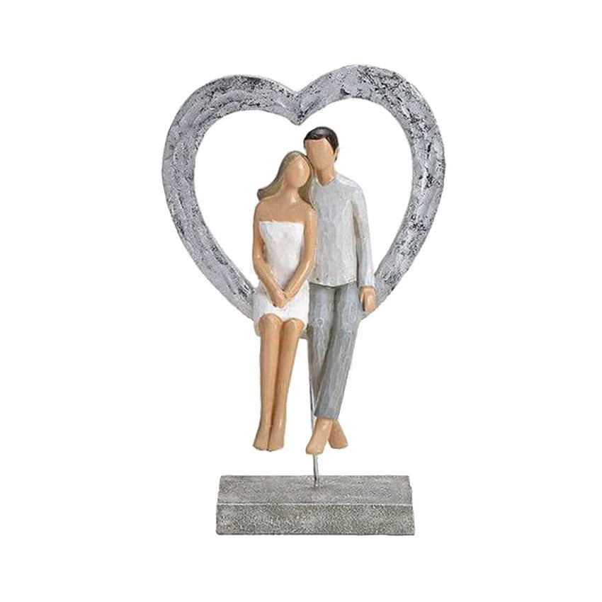 Figur Liebespaar mit Herz