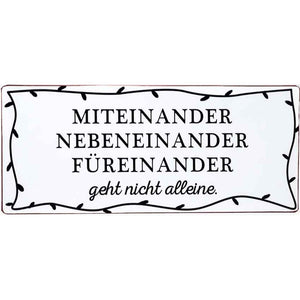 miteinander füreinander
