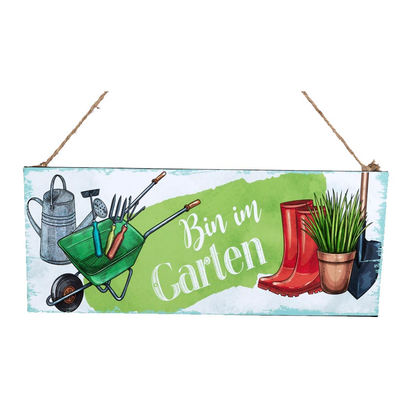 Im Garten Schild