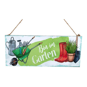 Im Garten Schild