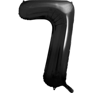 Folienballon Zahl 7 schwarz 86 cm
