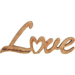 Schriftzug "Love" 54x24x3 cm personalisiertes Geschenk