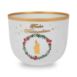 Adventsbecher "Frohe Weihnachten" - Motiv Kerze