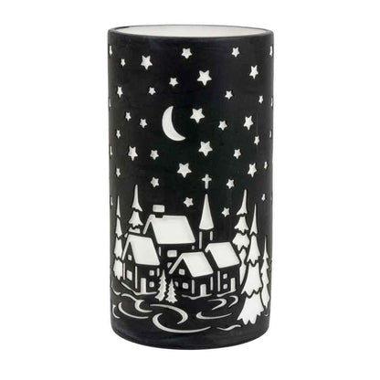 Windlicht Winterlandschaft  Ø 7cm, Höhe 12,5cm | Weihnachten