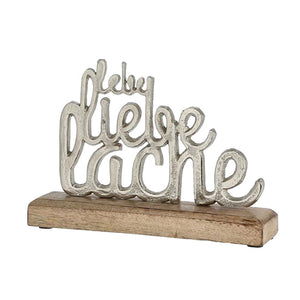 Lebe Liebe Lache Schriftzug