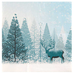 servietten winterlandschaft