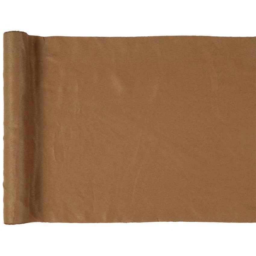 Tischläufer Leder braun