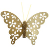 Metall-Klämmerchen Schmetterlinge 7cm 4Stk. - golden