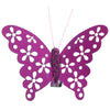 Metall-Klämmerchen Schmetterlinge 7cm 4Stk. - Pink