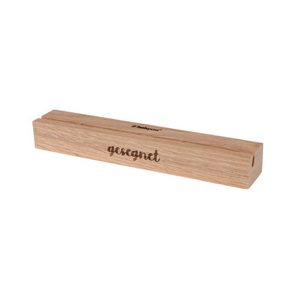 Fotoständer aus Holz mit Gravur "gesegnet" 15cm