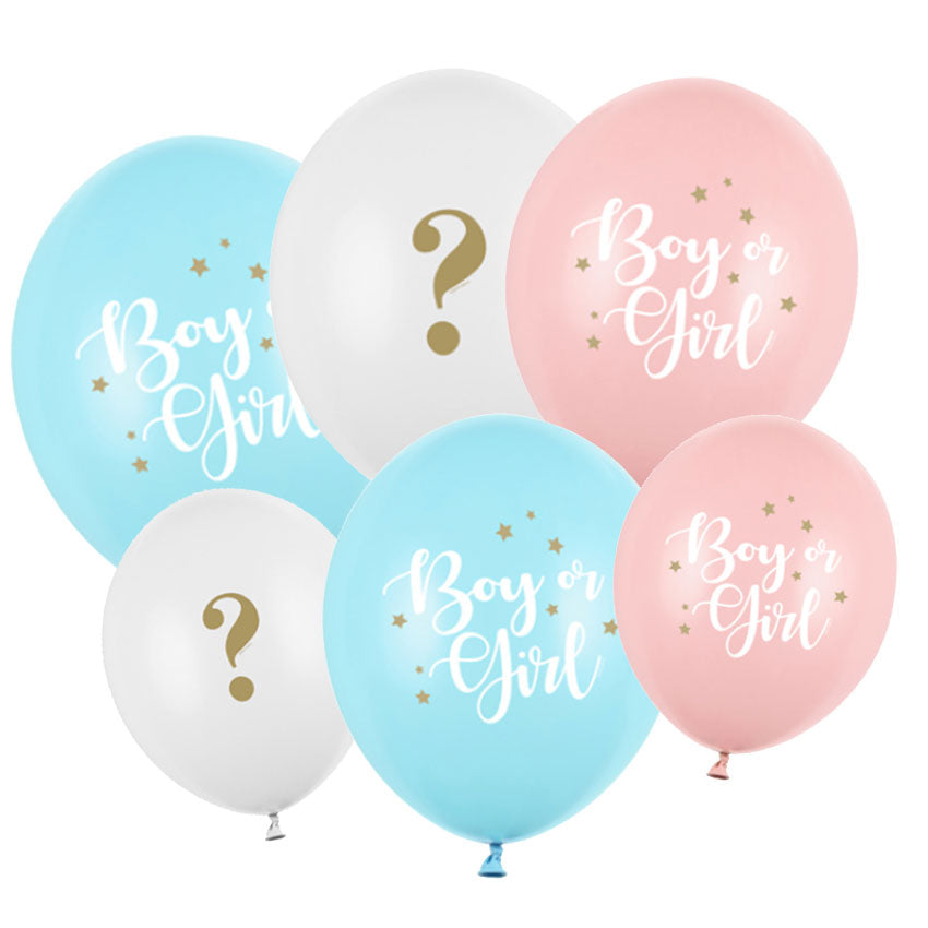 gender reveal deko