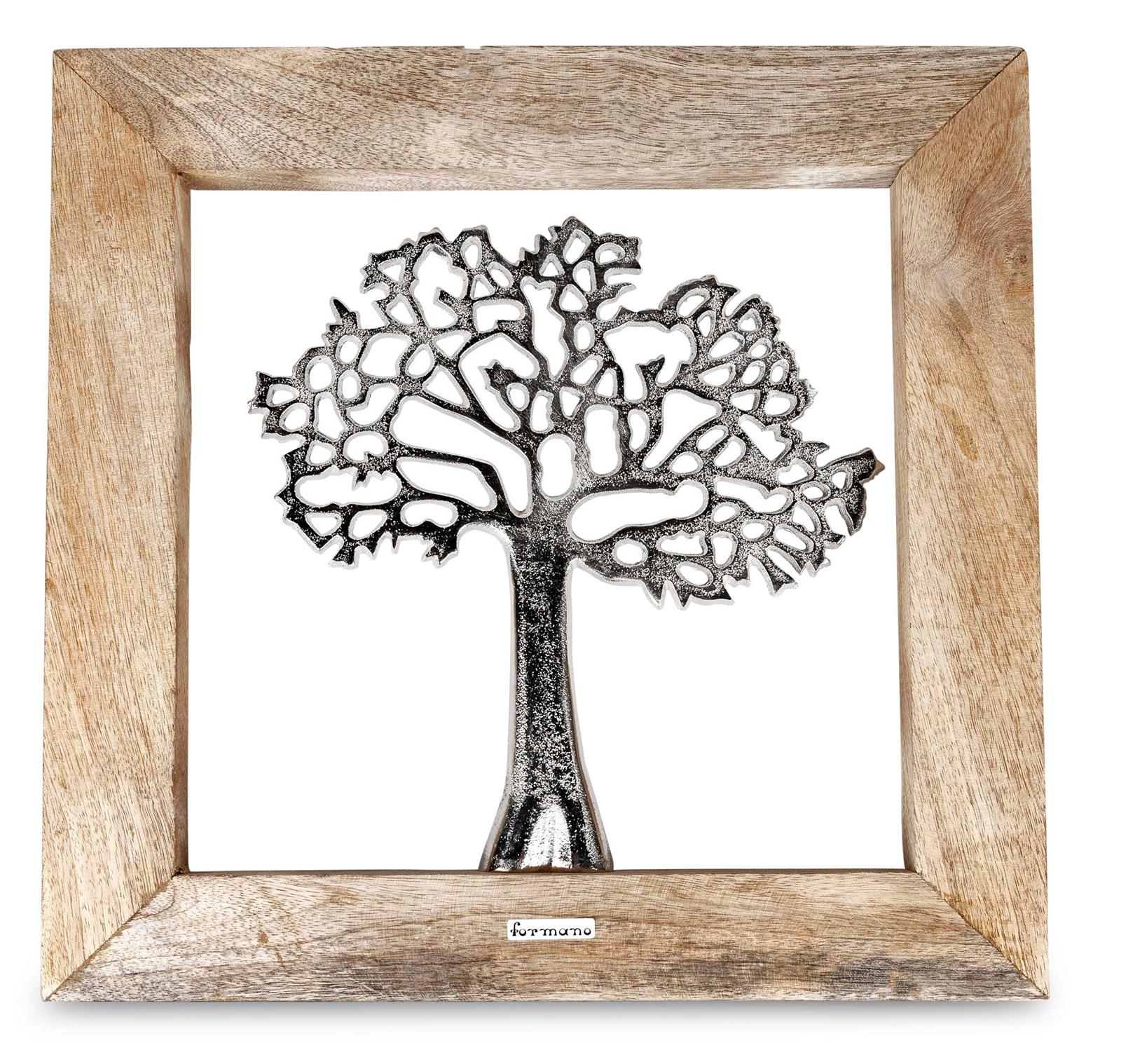 Wanddeko Baum Metall