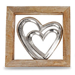 Wanddeko Metall Holz