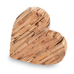 Holzherz stehend