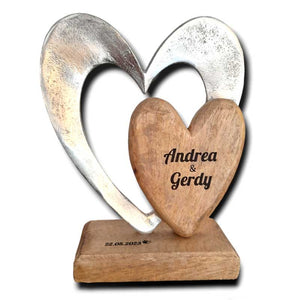 Herzen 16x21x6 cm personalisiertes Geschenk