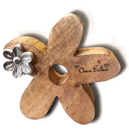 Holzblume 20x21x3cm personalisiertes Geschenk