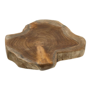 Teak Holz Scheibe
