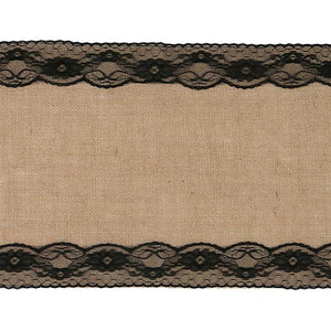 Tischläufer Jute Spitze