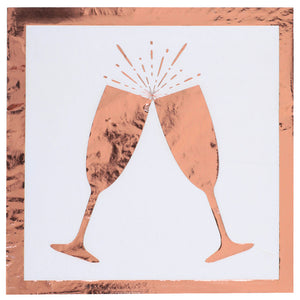 Servietten rosegold