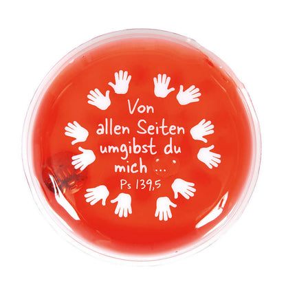 Handwärmekissen "Von allen Seiten umgibst du mich" in rot