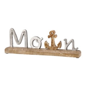 Moin Schriftzug Holz
