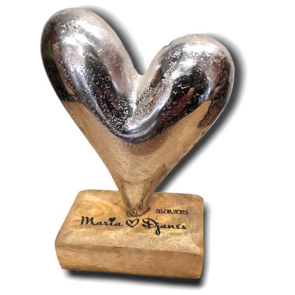 Herz 8x13x6 cm personalisiertes Geschenk