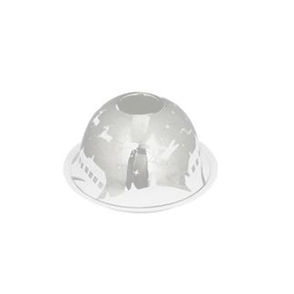 Windlicht Weihnachten silber