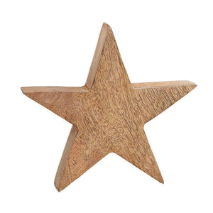 Deko Stern Holz groß