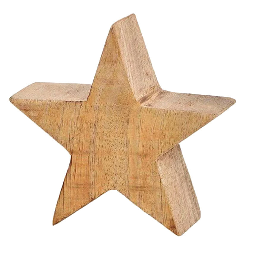 Deko Holz Stern zum Hinstellen 10cm