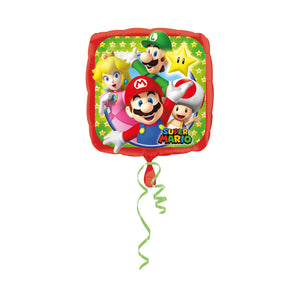 Folienballon Super Mario eckig