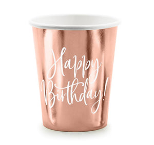 Pappbecher rosegold