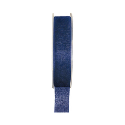 Organzaband marine 15mm 20m