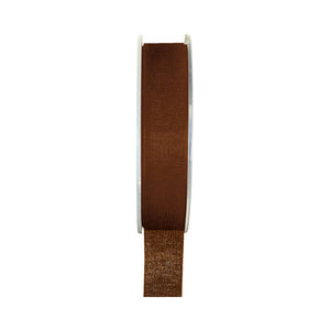 Organzaband braun 6 mm 20m