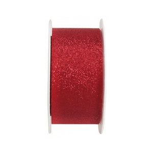 Glitzerband rot 3cm x 5m