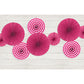 Deko-Rosetten 3 teilig Fuchsia Pink