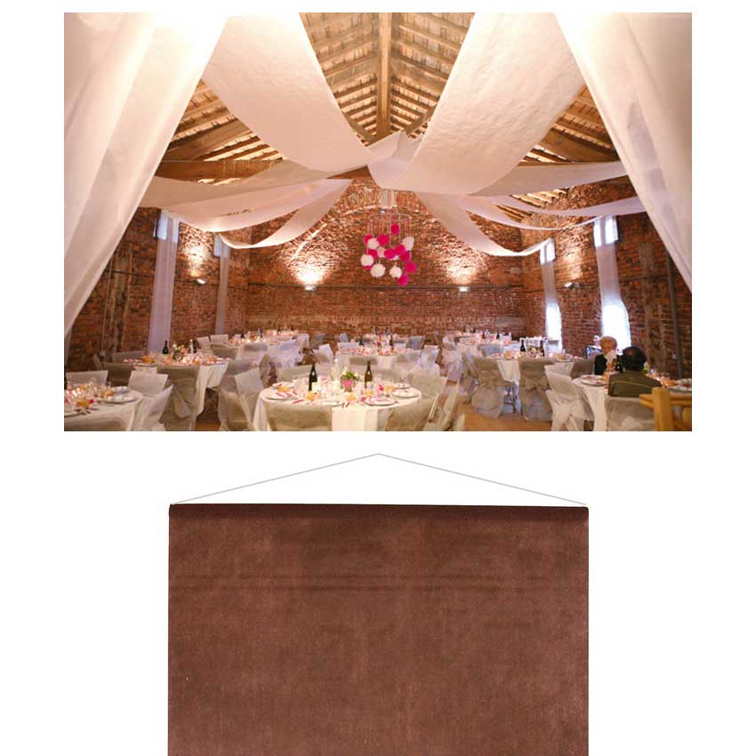 Raumbanner Vlies-Stoff 80 cm x 12 m braun
