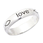 Ring True love waits Sterlingsilber 18 mm
