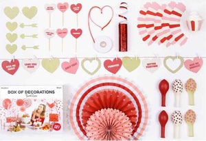 Party Dekorations SET "sweet love" rot