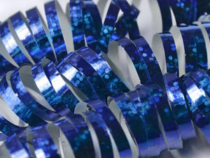 Holographische Luftschlangen blau