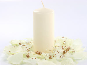 Stumpenkerzen 6 Stück 12cm creme