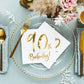 Servietten mit Gold-Druck "90th Birthday"