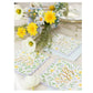 Papierservietten mit Blumendekor und goldener Schrift IHS  | christliche Servietten