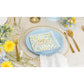 Papierservietten mit Blumendekor und goldener Schrift IHS  | christliche Servietten