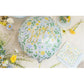 Papierservietten mit Blumendekor und goldener Schrift IHS  | christliche Servietten