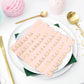 Servietten Kringel und Wellenrand rosa gold