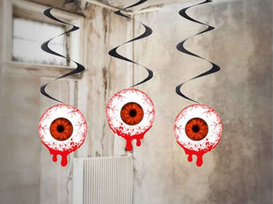 Galloween Swirls "blutende Augen" 3er-Set 60cm