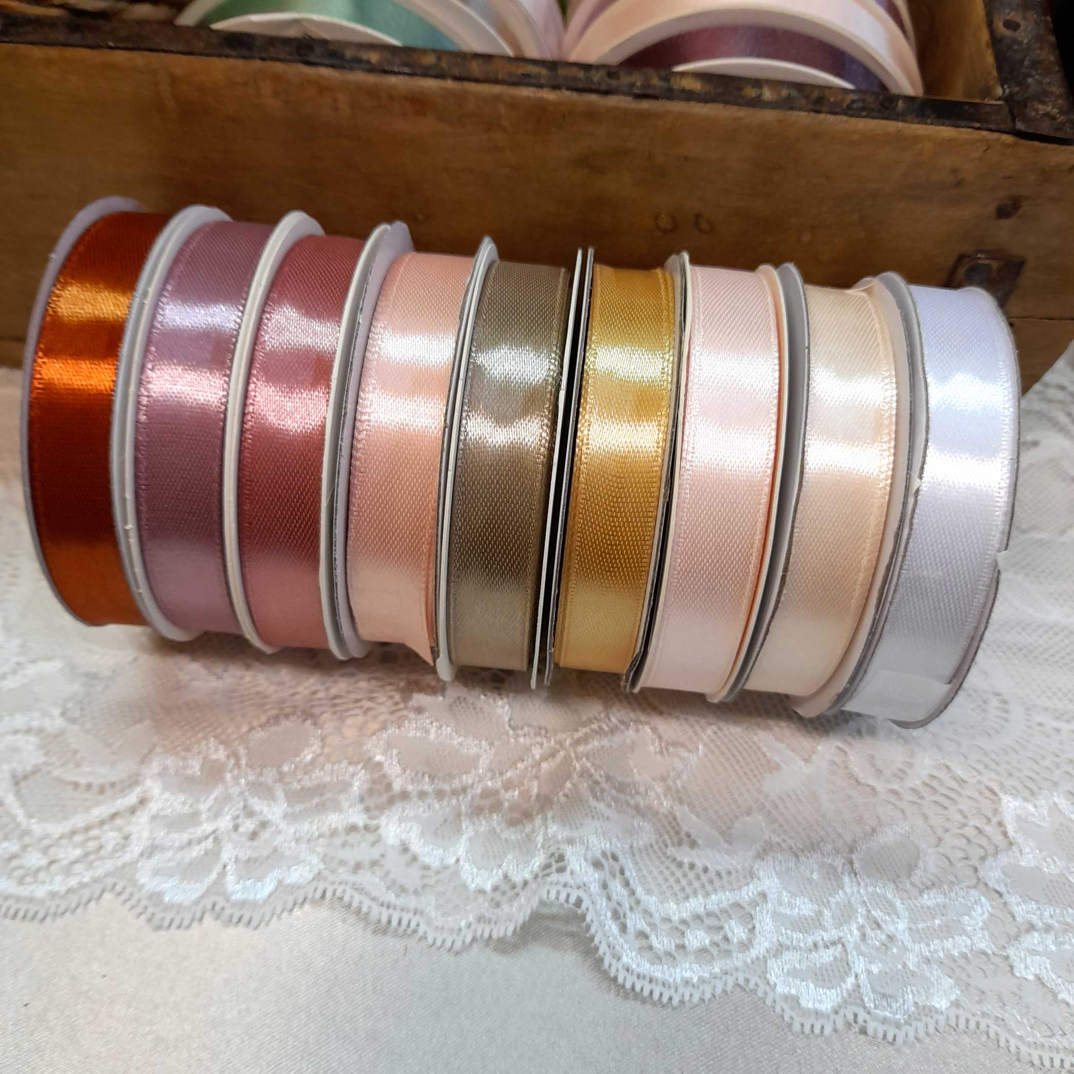 12 Farben Satin-Geschenkband Set – Je 22m, 6mm Breit, Für Geschenke, Hochzeit & Basteln